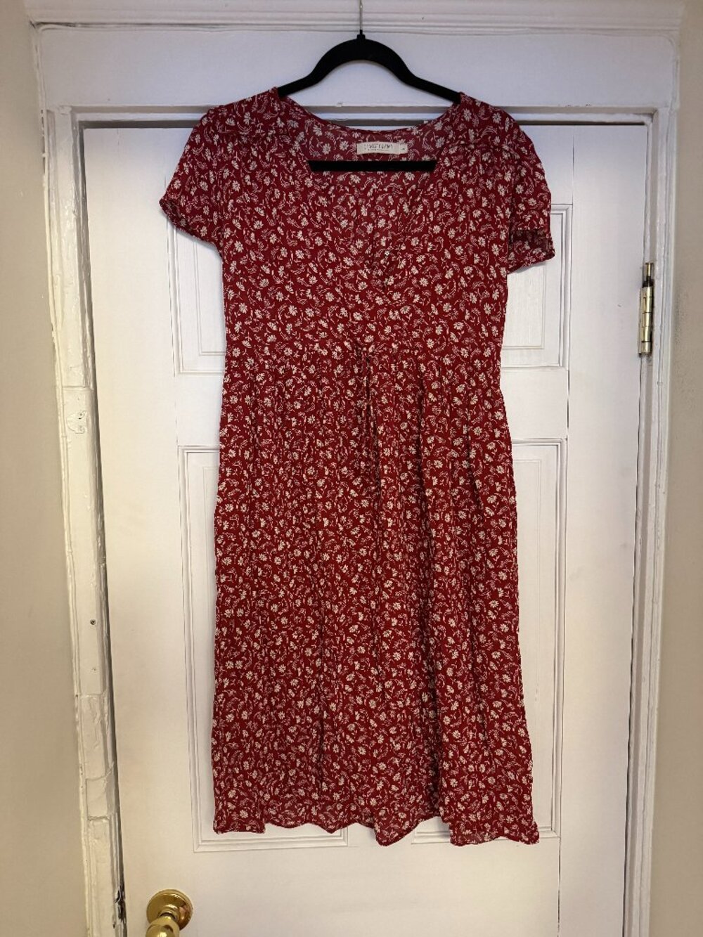 Christy Dawn "The Dawn" Dress in Deadstock Red Floral Size PS
